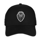 Black cap with white Undaunted Life Lion logo