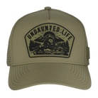 Green hat with UNDAUNTED LIFE patch